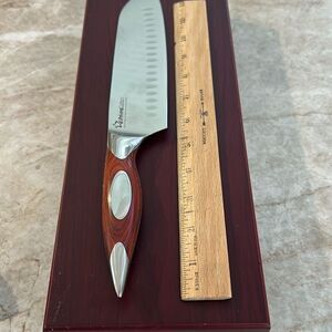 Rosewood Handle 13” Santoku Knife